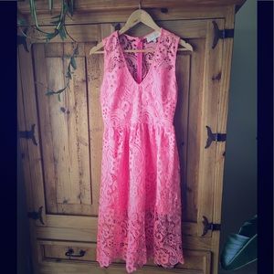 Yumi Kim pink lace dress